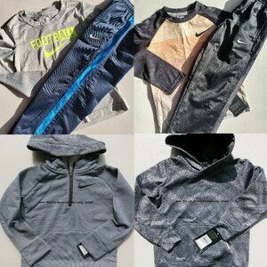 Nike 4T Winter Hoodies Track Pants Long Sleeve Tops Dri-fit 6pc NEW